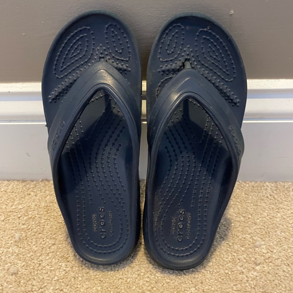 Navy Flip Flops